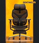 FlexiSpot Sentinel-Pro Ergonomic Office Chair with Dual-Wing Adaptive Lumbar, 7D Armrests, 4-Posi...
