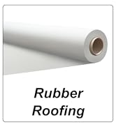 Rubber Roofing. Roll of white RV or trailer roofing.