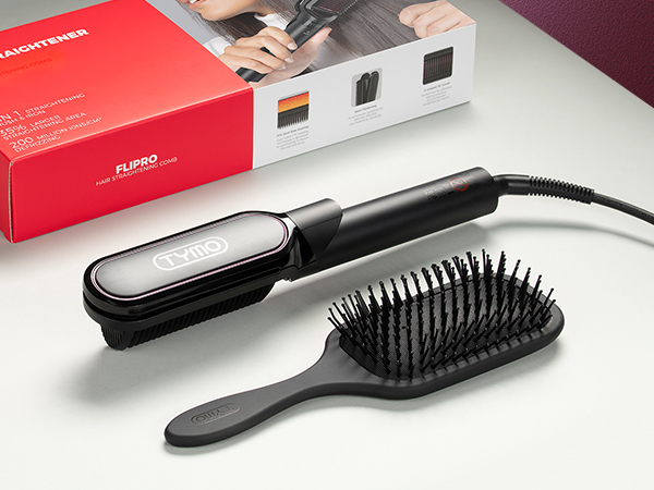 TYMO Flat Iron Hair Straightener Brush