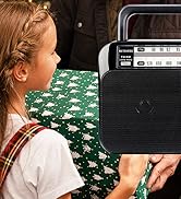 Retekess TR604 AM FM Radio,Portable Radio Plug in Wall,D Battery Operated,Large Dial,High/Low Ton...