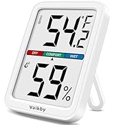 Vaikby Precision Hygrometer - Indoor Humidity Meter and Room Thermometer with Temperature Gauge, ...