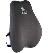 FOMI Extra High Back Lumbar Support Pillow | Thick Thoracic Foam Pad for Car, Home, Office, Gamin...