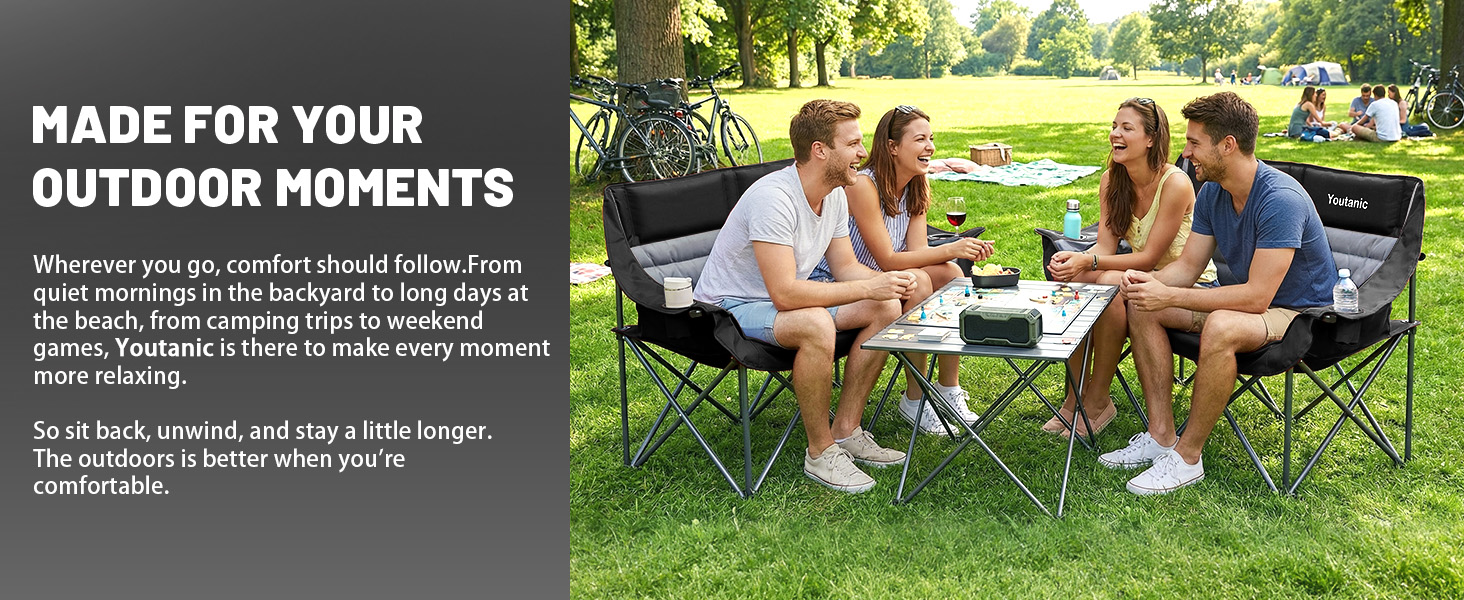 Youtanic camping chair for adults