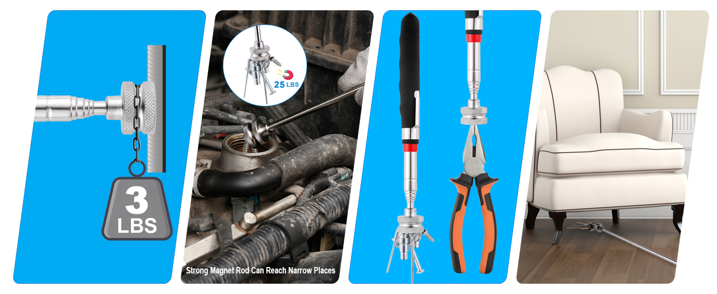 telescoping magnetic pickup tool