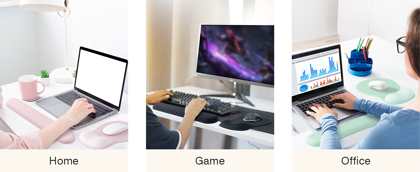 mouse pad and keyboard wrist rest