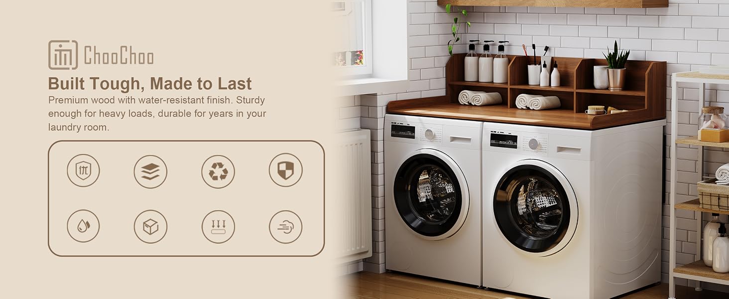 washer dryer countertop