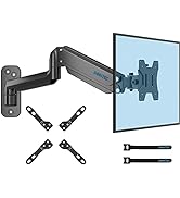 BONTEC Monitor Wall Mount Bracket for 13 to 42 Inch Screens, Gas Spring Arm Wall Mount, Height Ad...