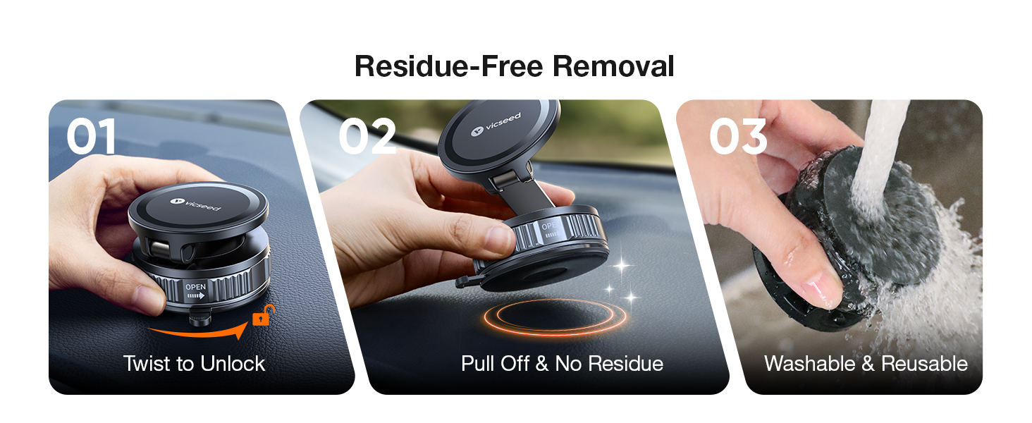 vacuum phone mount