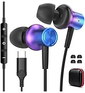 USB C Earbuds Wired for iPhone 17 16 Pro Max Samsung S25 S24 FE Ultra S23 Headphones Wired,Type C...