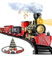 Train Set - Electric Train Toy for Boys &amp; Girls, Christmas Train Sets for Under The Tree, Railway...