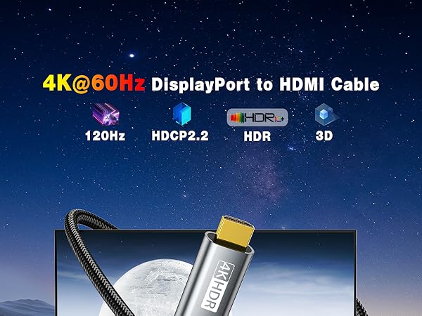 displayport to hdmi cable 4k60Hz