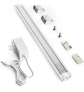 MYPLUS Under Cabinet Lights, 12" Touch Activated Under Counter Lighting, Cold White(6000K) Alumin...