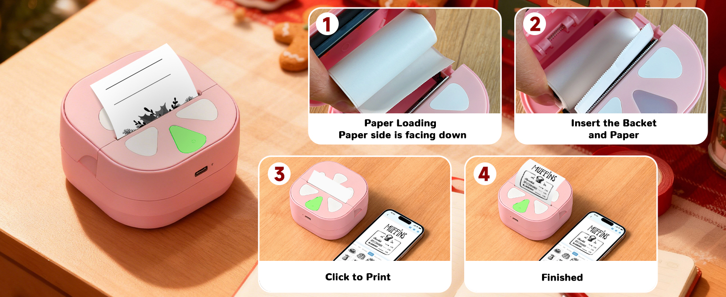 sticker printer sticker maker machine print pod mini printer photo christmas gifts stocking stuffers