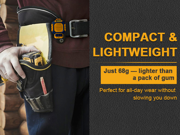 Wearable Bluetooth Speaker, IP56 Waterproof Clip On Wireless Portable Speaker