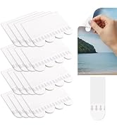 GCXIXPY Poster Adhesive Strips, 64 PCS Damage Free Hanging Poster Hangers Removable, No Tools Pic...