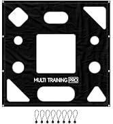 ZEALFEEL Lacrosse Rebounder Target Net 4×4FT, Lacrosse Bounce Back Pass Cover, Volleyball/Basebal...