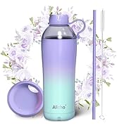 Allcho Insulated Water Bottle for Women, 18 oz Stainless Steel Water Bottles, Double Walled, 2 Li...