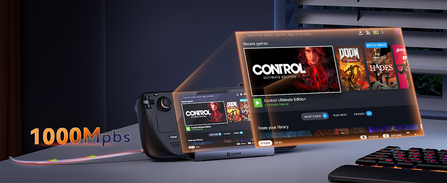 Steam deck dock station