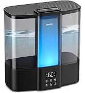 AEOCKY Geek-Level Humidifier for Baby, Quiet Ultrasonic Humidifiers for Bedroom, Nursery with Amb...