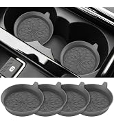 ME.FAN Car Cup Coasters [4 Pack] Silicone Car Coasters/Automotive Cup Mats - Universal Non-Slip R...