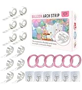 QIPUMP Balloon Arch Garland Kit,98.5ft Balloon Tape Strips&amp;600 Glue Point Dot,Balloon Arch Strip ...