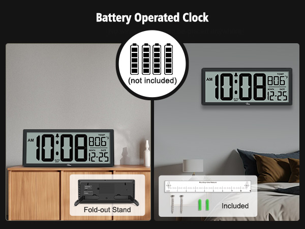 digital wall clock