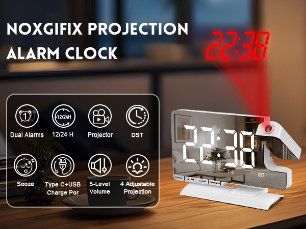 projection alarm clock