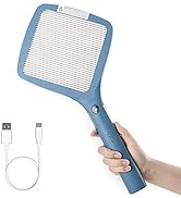 mafiti 2 in 1 Electric Fly Swatter Rechargeable with Flashlight Mosquito Zapper Bug Zapper Racket...