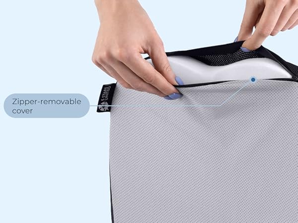 Seat Cushion Pillow - Zipper-removable cover