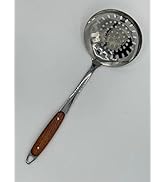 Vivicreate Super duty heavy kitchen ladle, Stainless Steel Ladles (Slotted Skimmer)
