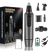 AREYZIN Nose Hair Trimmer for Men,2026 Professional 3 in 1 Painless Rechargeable Ear and Nose Tri...