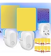 JNKNT Indoor Plug-in Flying Insect Trap, Gnat &amp; Fruit Fly Traps for House Indoor, (2 Device + 10 ...