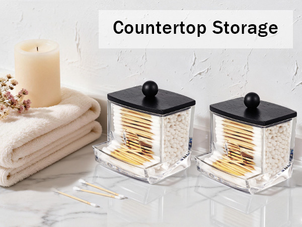 qtip holder bathroom set