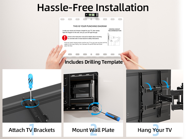 TV wall mount 43 inch