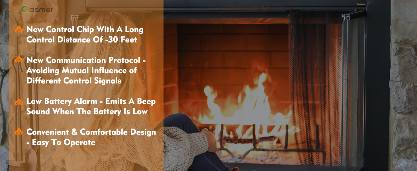 Fireplace remote control
