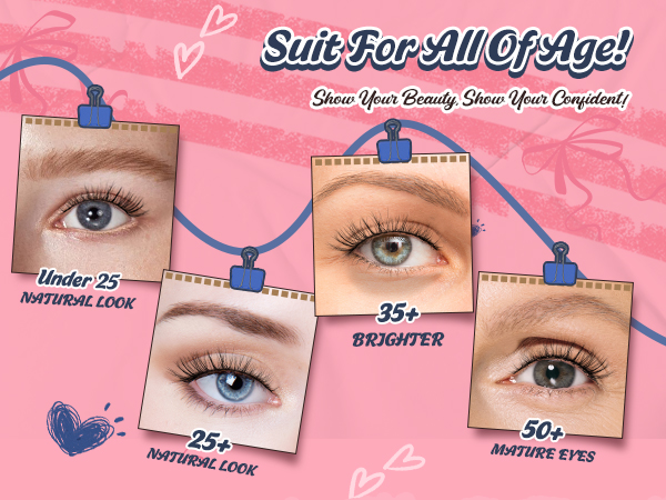 Siligli fake eyelashes for all of ages