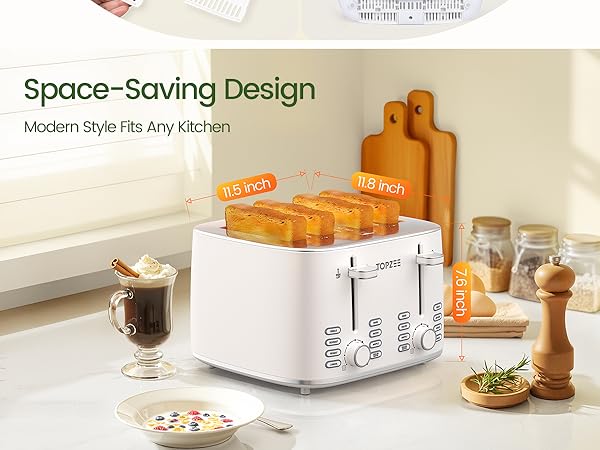 toaster 4 slice wide slot