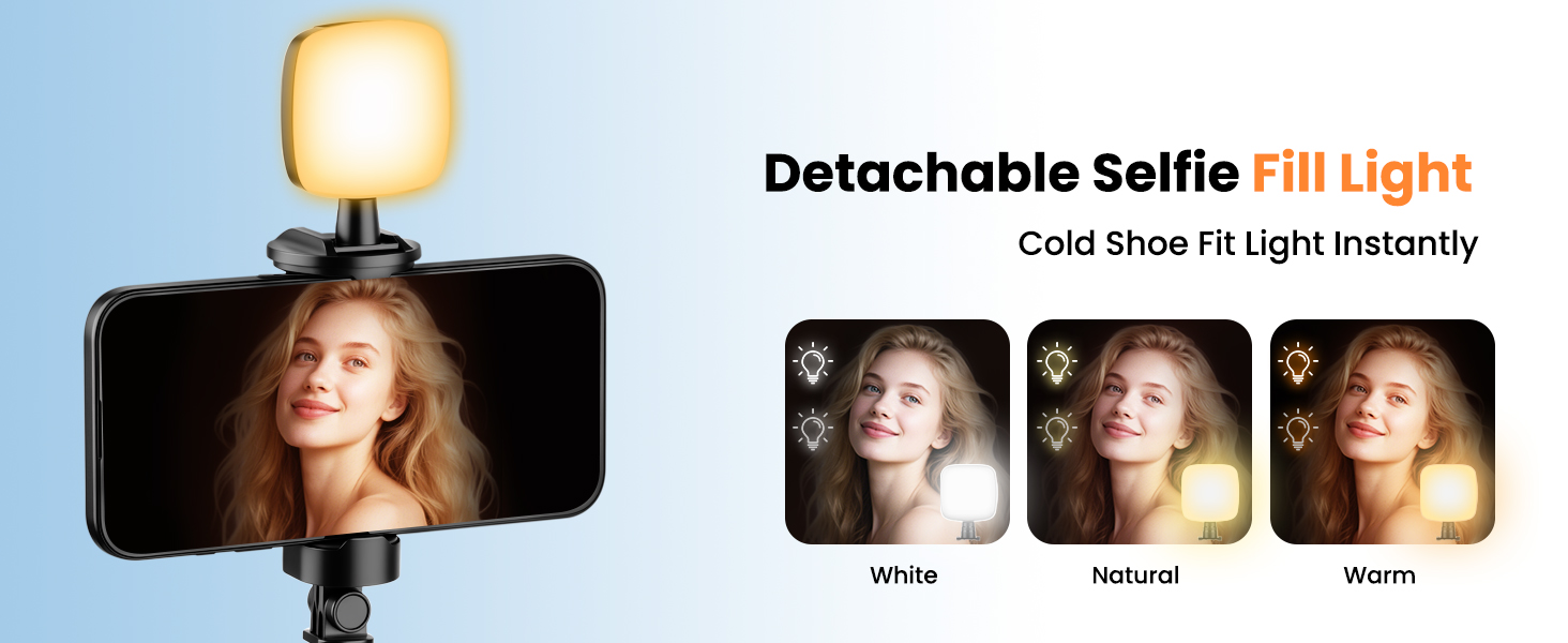 phone tripod with fill light