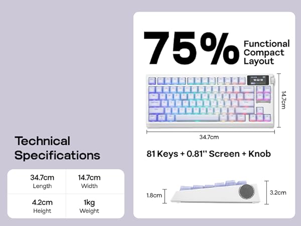 G84 PRO Mechanical Keyboard with Silicone Keycaps