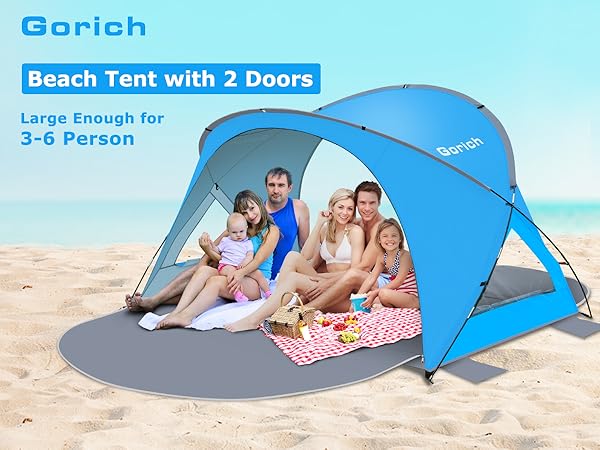 beach umbrella shade tent