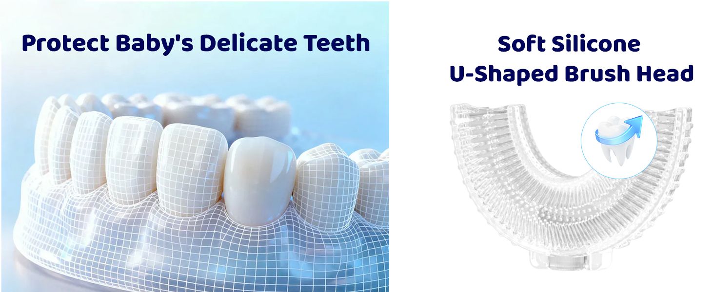 Children&amp;#39;s U-shaped electric toothbrush