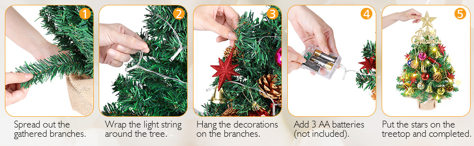 Tabletop Christmas tree