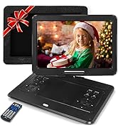 16.9" Portable DVD Player with 14.1" Swivel Screen, 6 Hrs Battery Car DVD Player, Car Headrest Mo...
