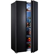 Iceblue 15.6 Cu.Ft. Side by Side Refrigerators, Zoning Temperature Control Frost Free Beverage Re...