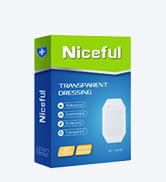 Niceful 100 Pcs Transparent Film Dressing, HSA FSA Eligible, Waterproof Bandages Post Surgical fo...