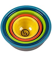 Prepara Two-Tone Melamine Pinch Bowl, Set of 5, Multicolored