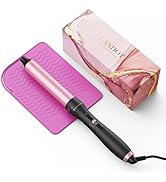 LANDOT Hair Curling Wand Iron 1-1/4Inch: Clip Free Hair Curler - Professional Detachable Curling ...