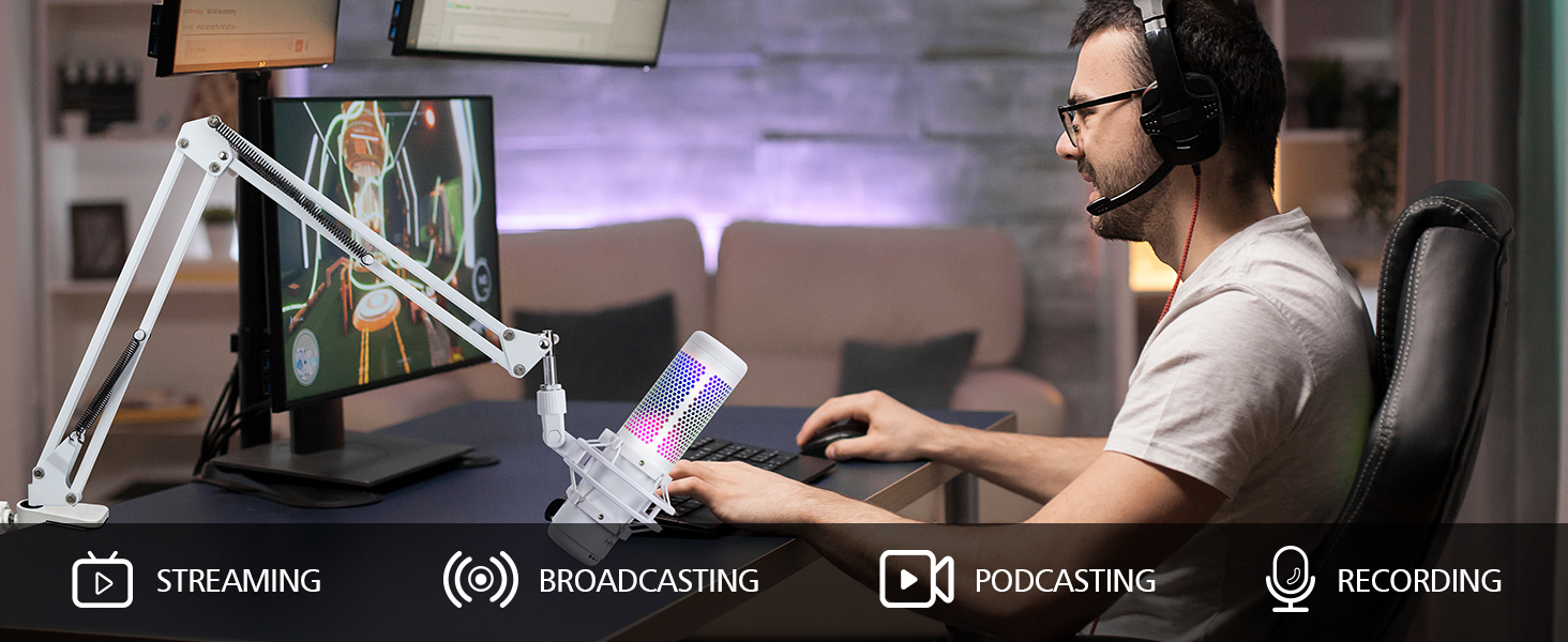 Professional HyperX Quadcast Microphone Stand hyperx mic stand hyperx quadcast boom arm