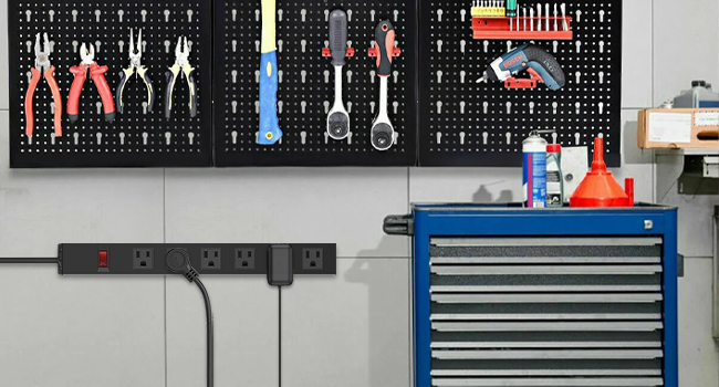 metal power strip surge protector