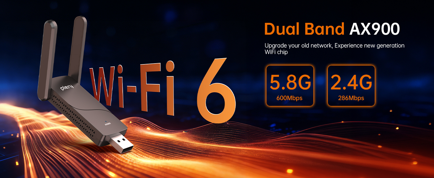 ax900 bluetooth wifi 6 adapter wifi dongle dual band wireless network adapter for desktop laptop pc